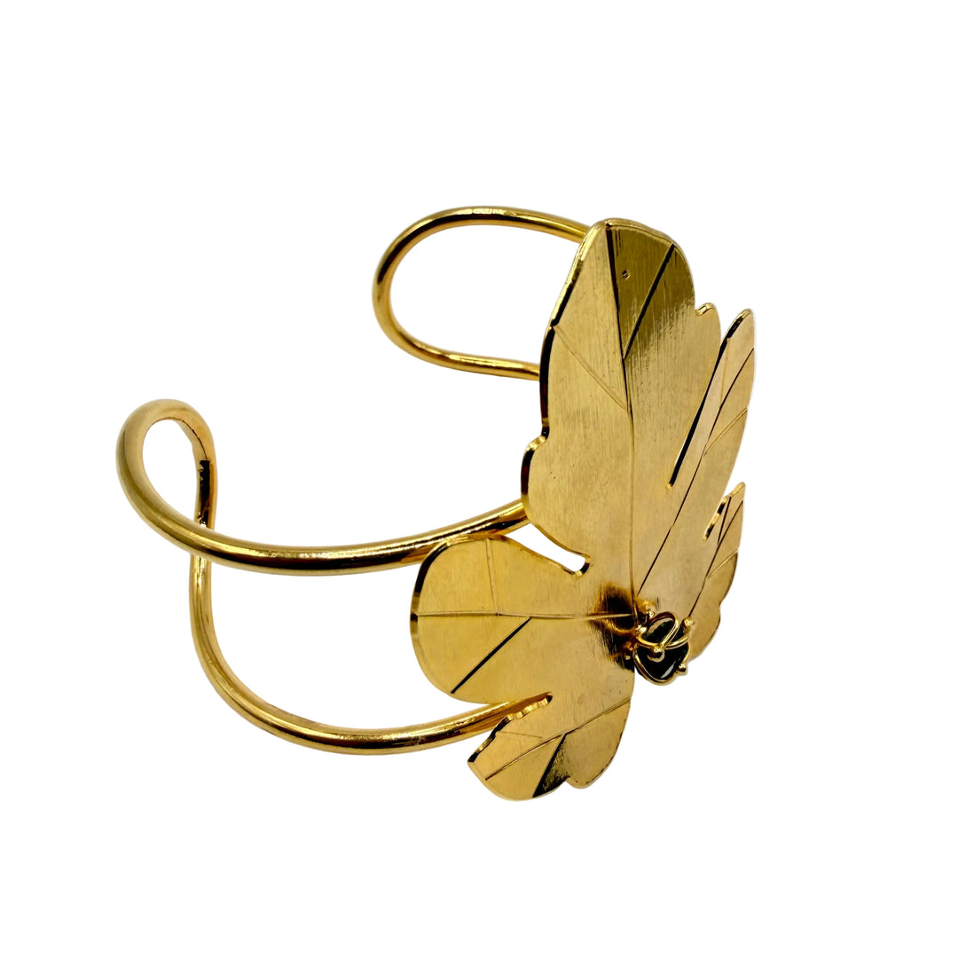 Emerald monstera Bracelet