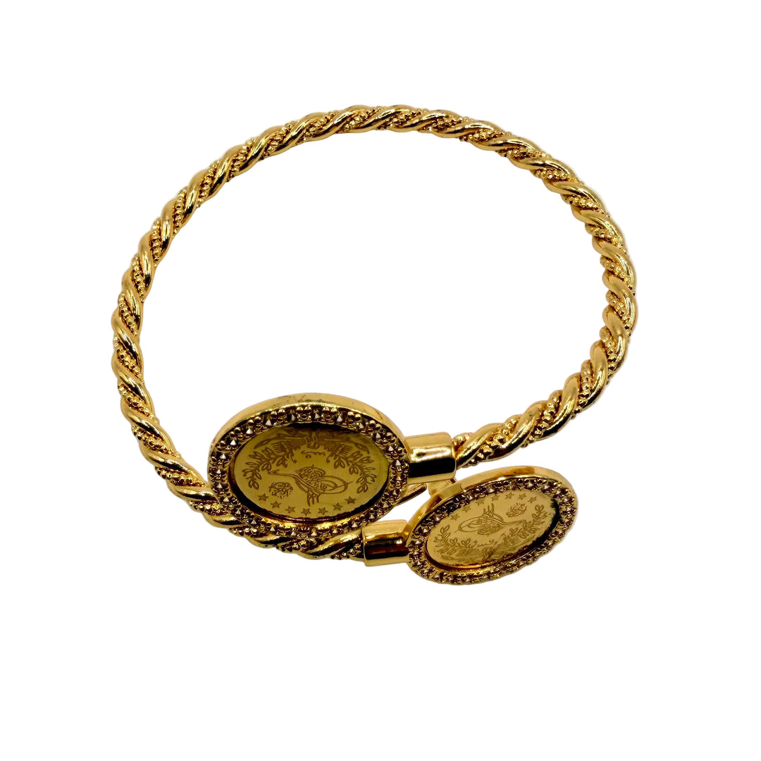 Golden twist bracelet