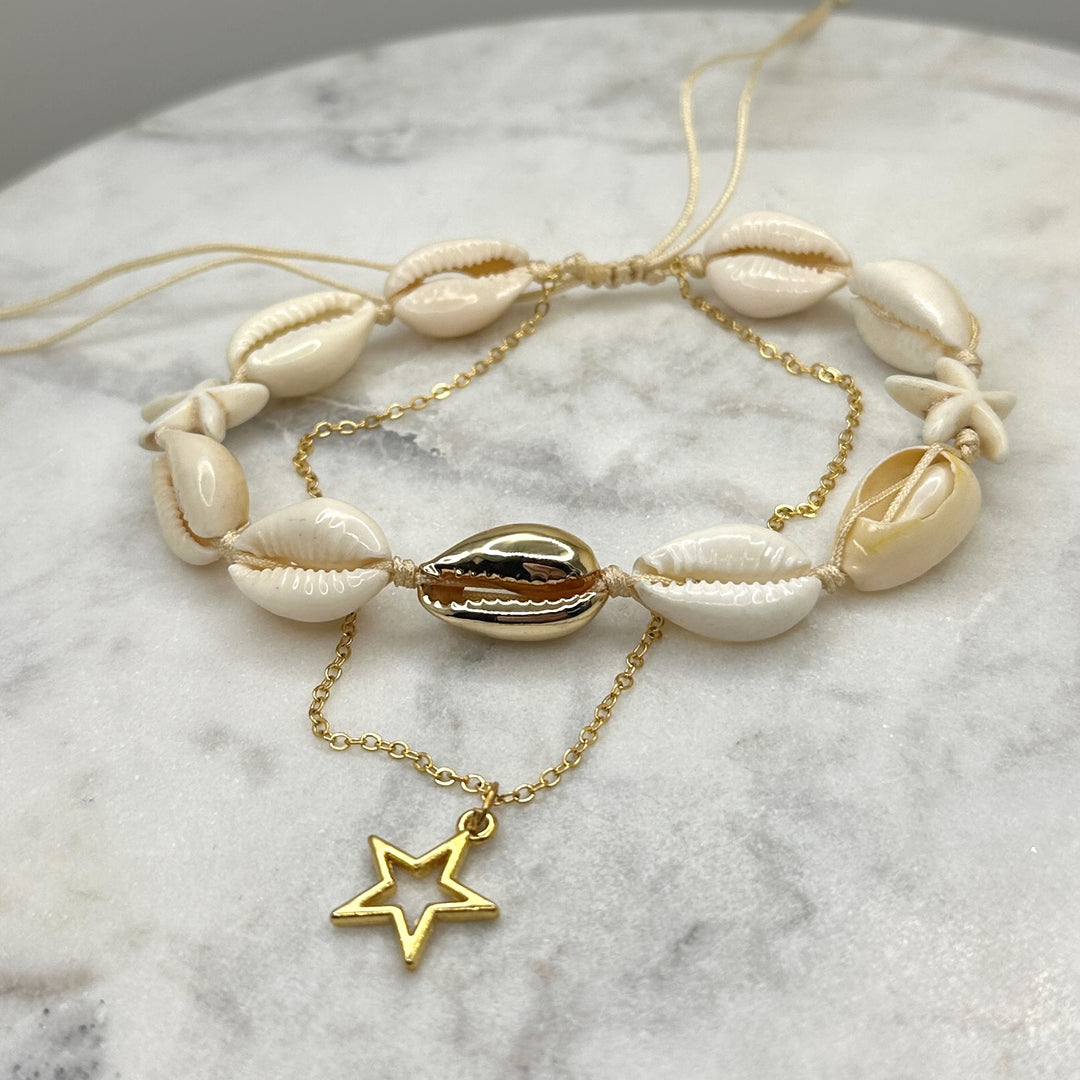 Caracol Layered Anklet