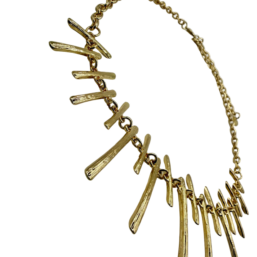 Golden coral necklace