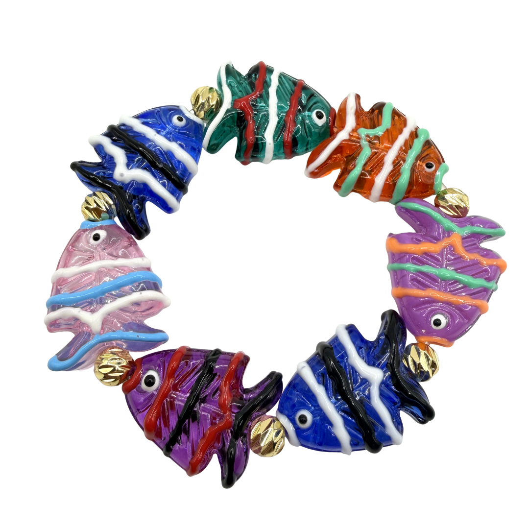 Caribbean fish bracelet