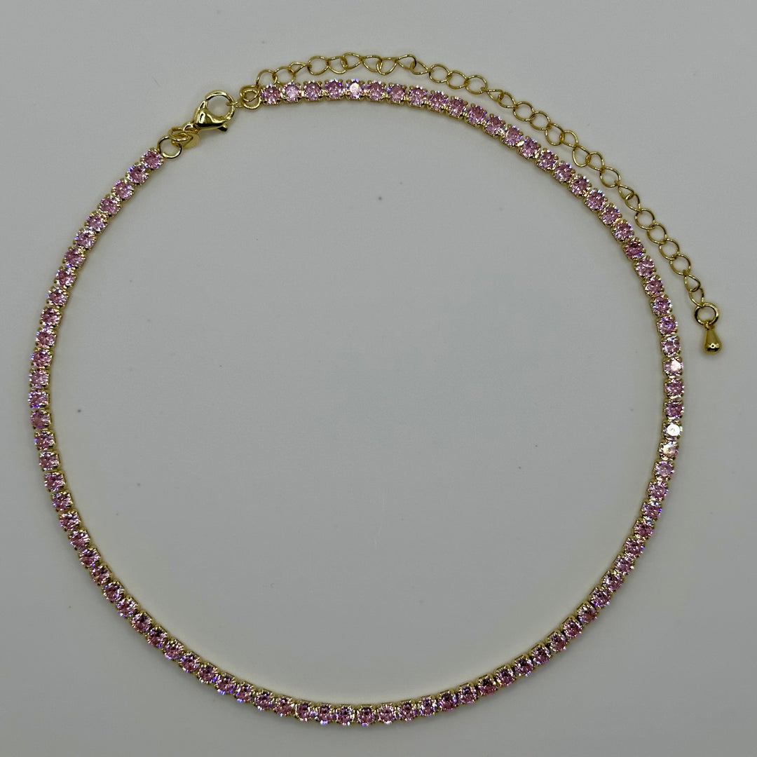 Pink Sparkly choker