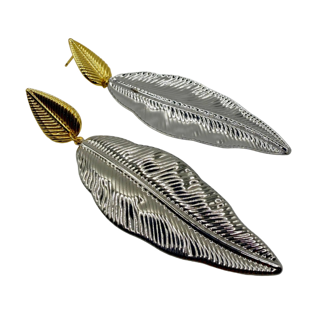 Dual leaf Earrings