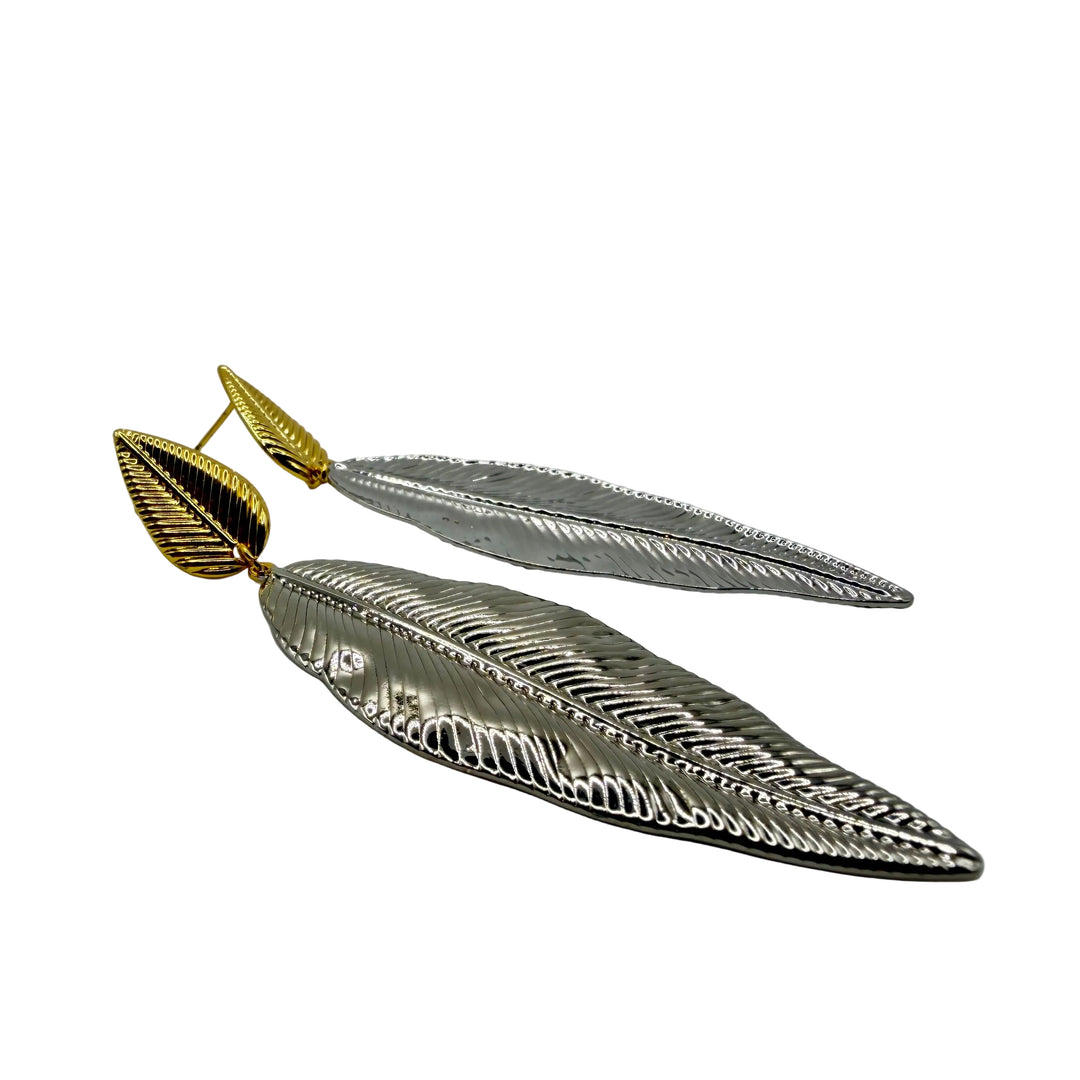 Dual leaf Earrings
