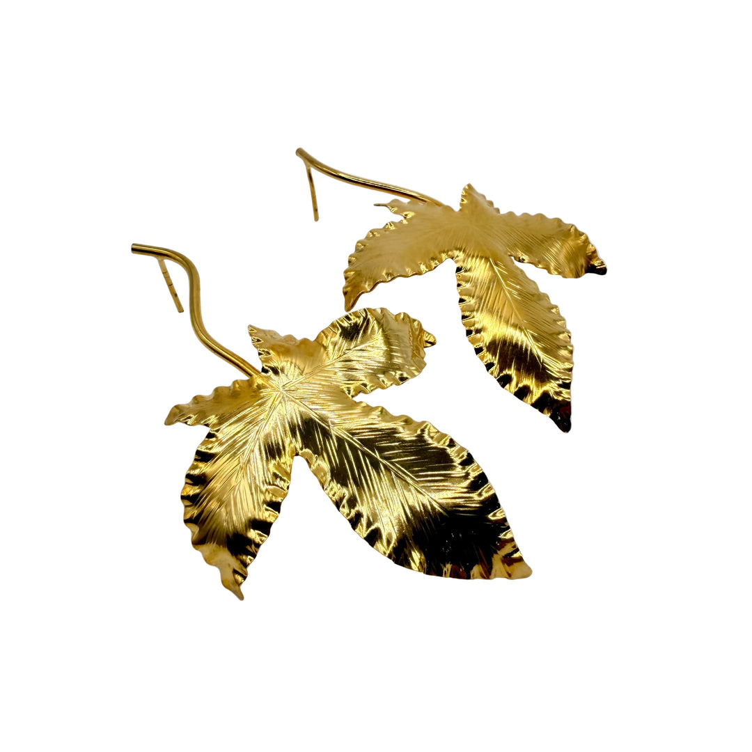 Autumn leaf earrings