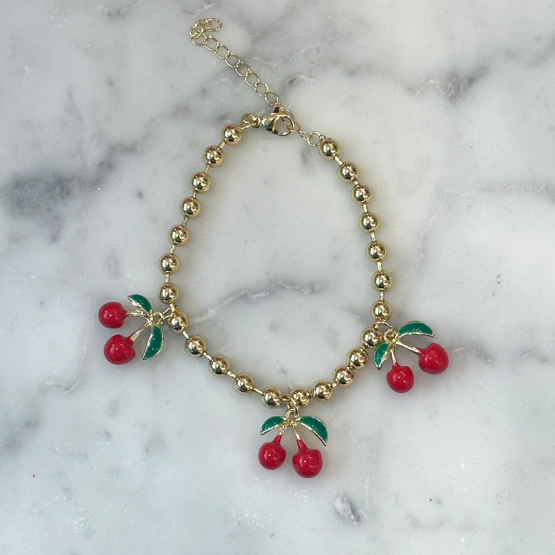 The Cherries Gold Bracelet