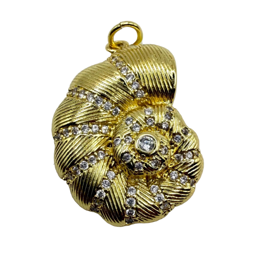 Golden conch charm