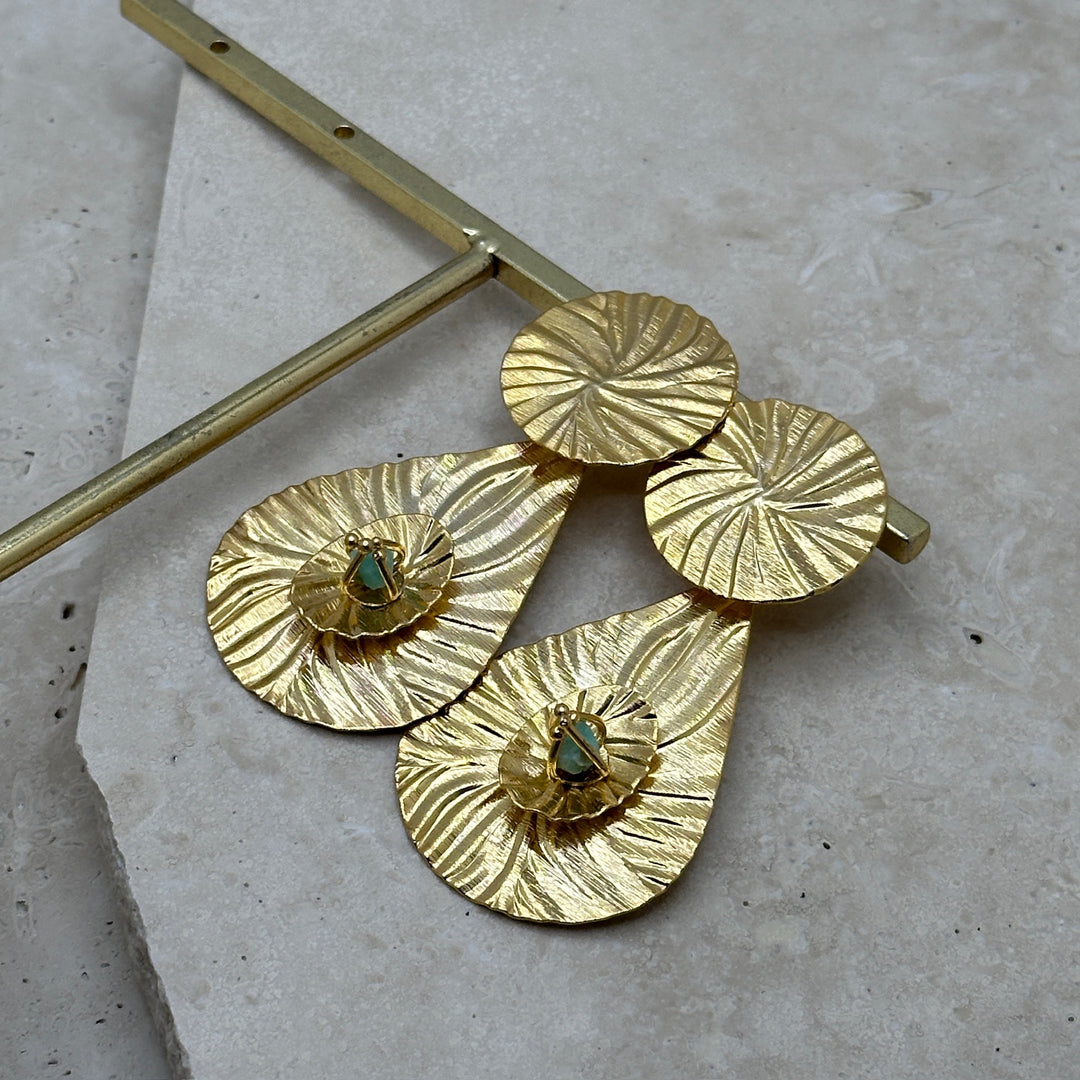 Parasol Gota Esmeralda Earrings