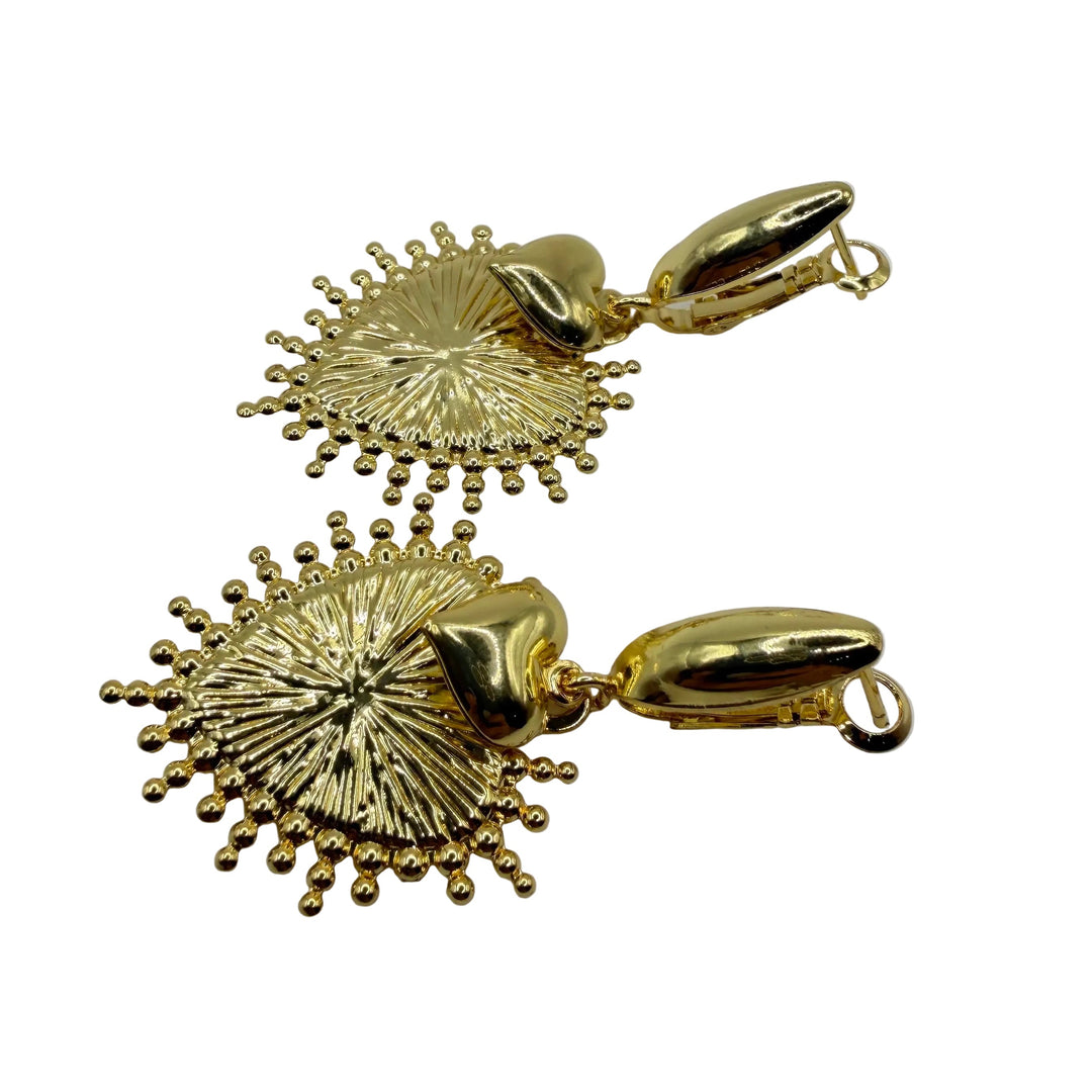 Sacred heart earrings