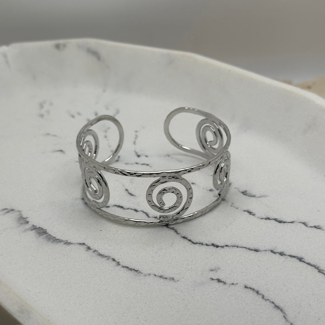 Spiral Silver Bracelet