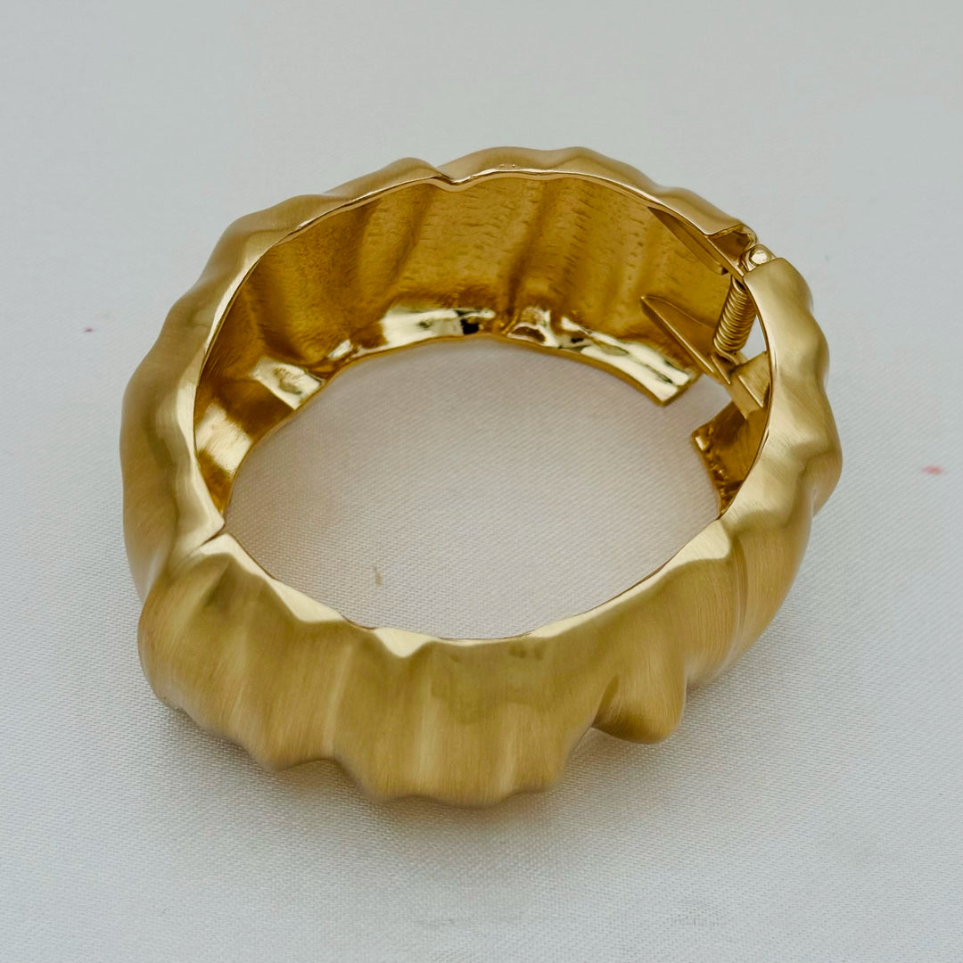 Gold Waves Cuff