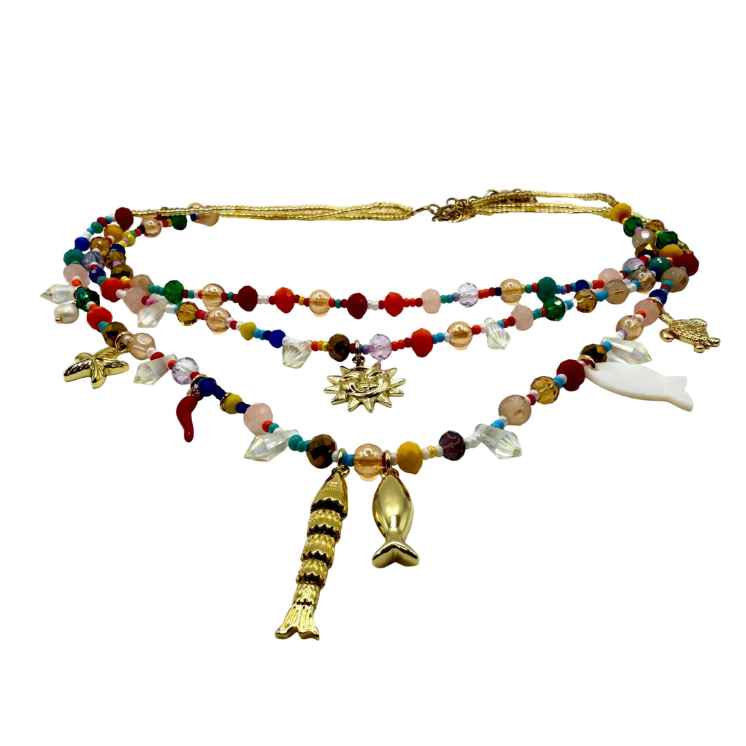 Tropical tides necklace