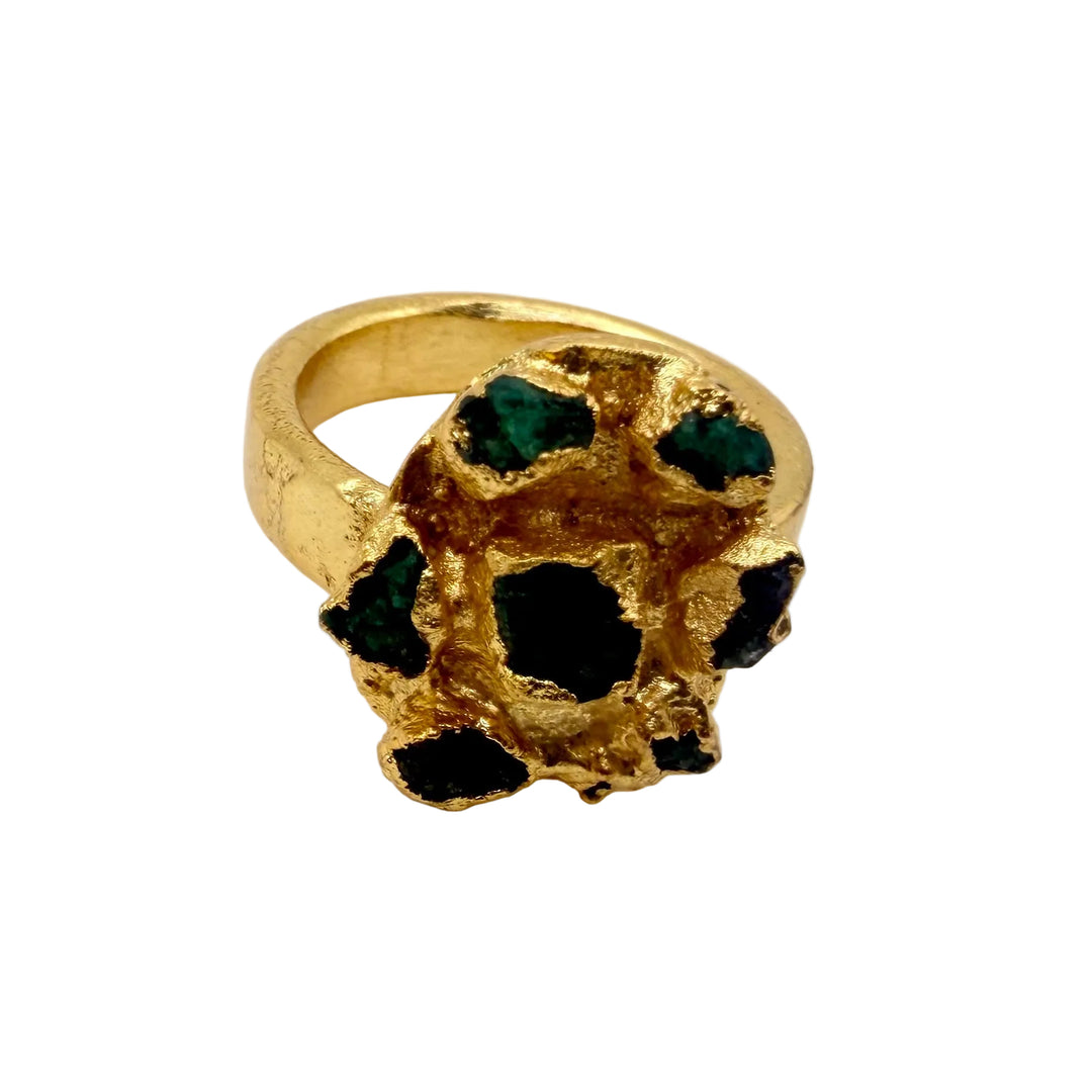 Emerald crater ring