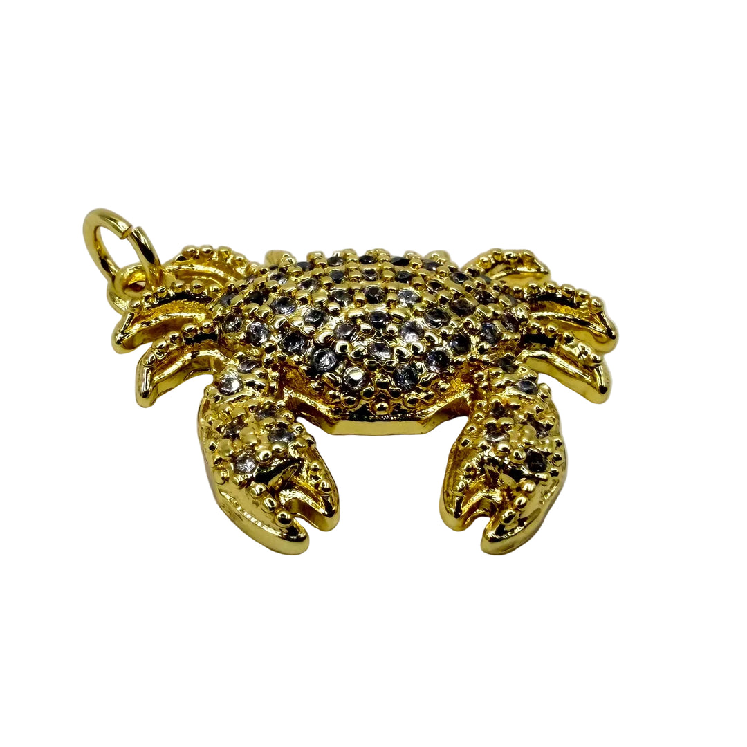 Golden glitter charm