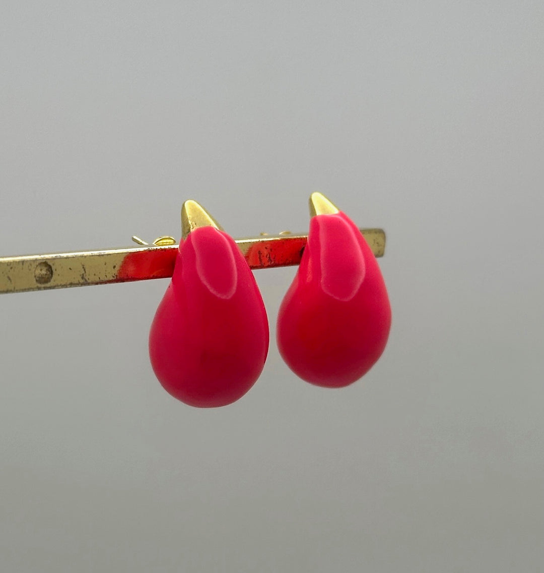 Pink Drop Earrings