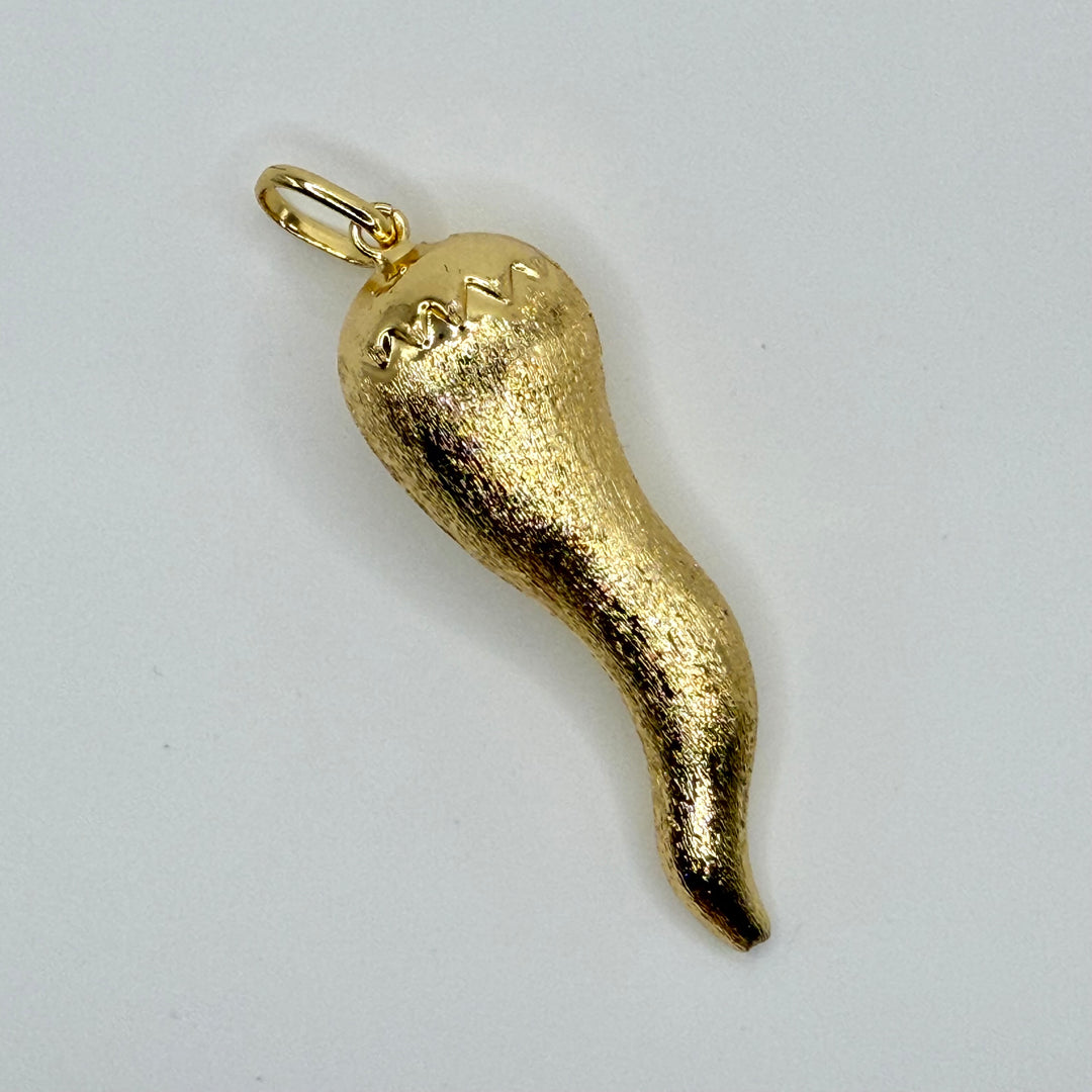 Golden chili charm