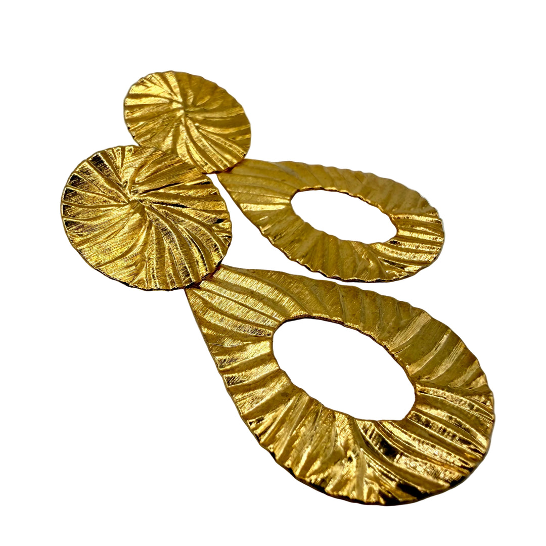Sunlit wave earrings