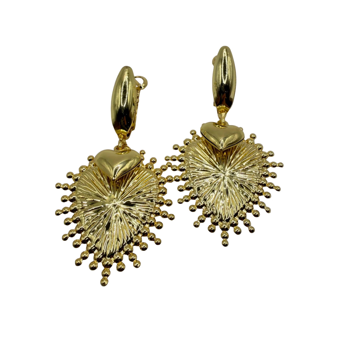 Sacred heart earrings