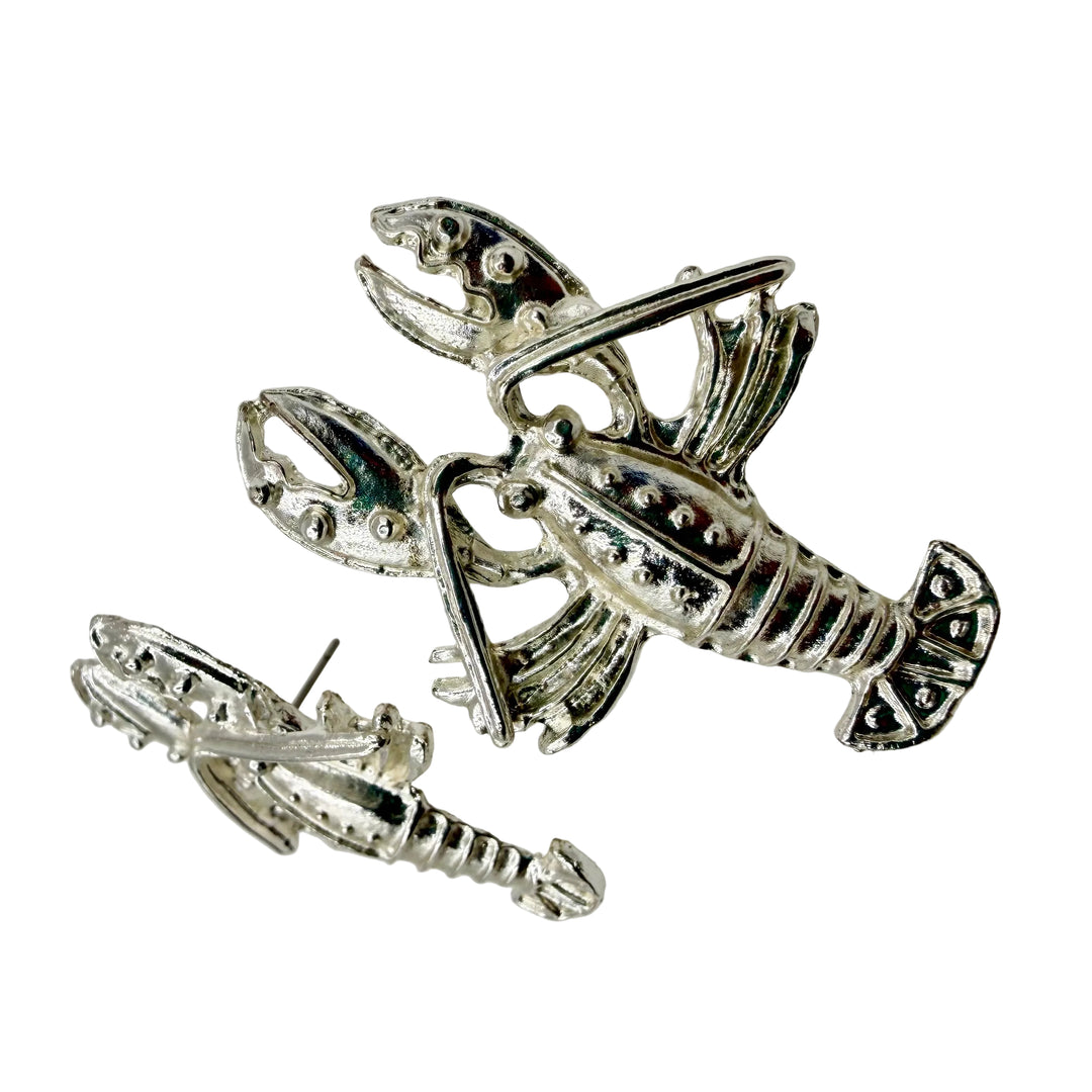 Silver Lobster earrings