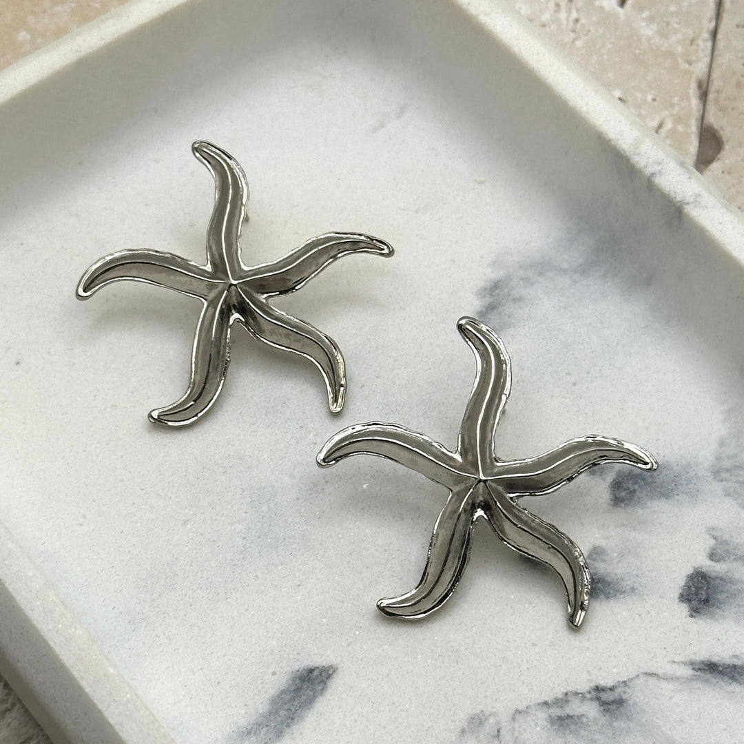 Rare Starfish Silver Studs