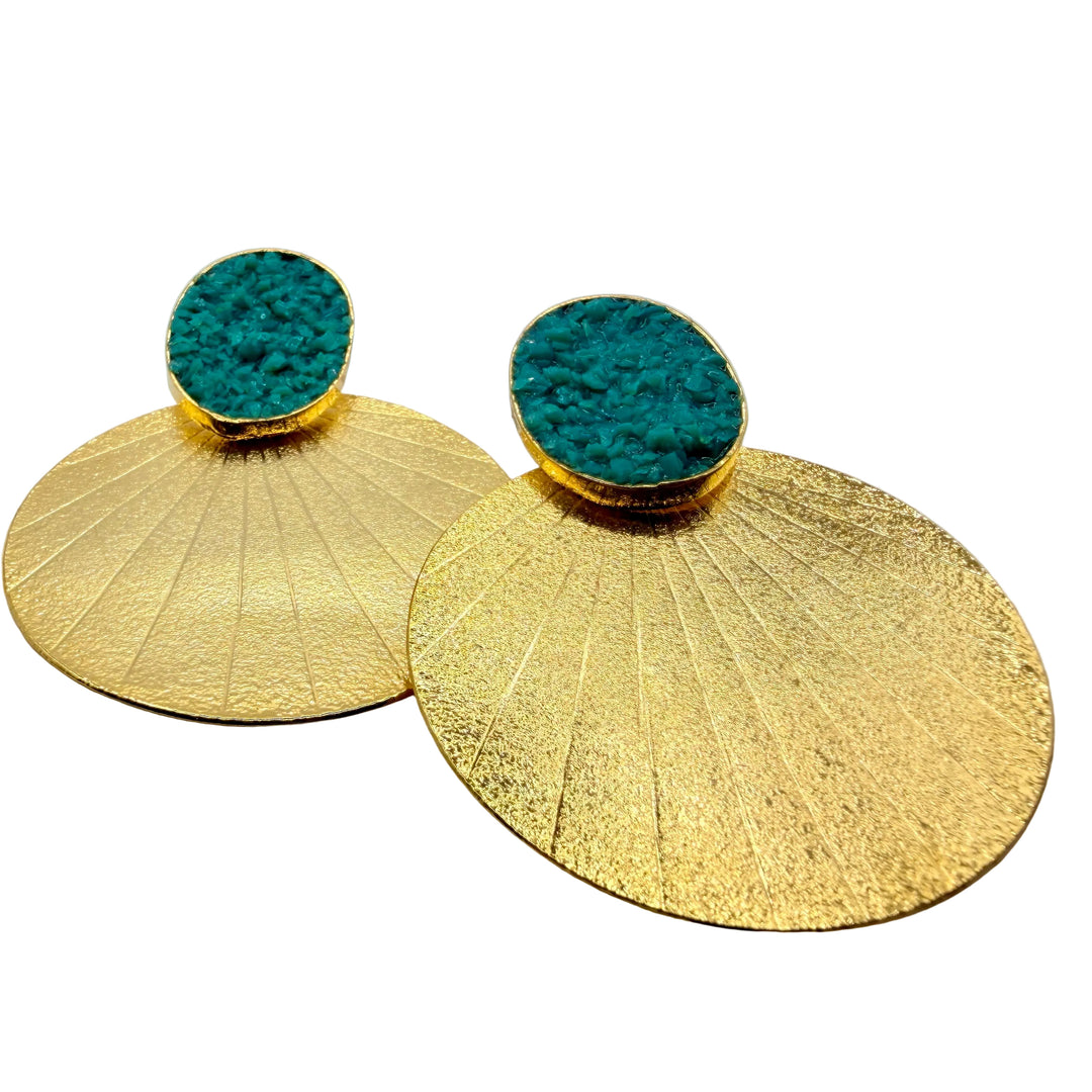 Turquoise glow earrings