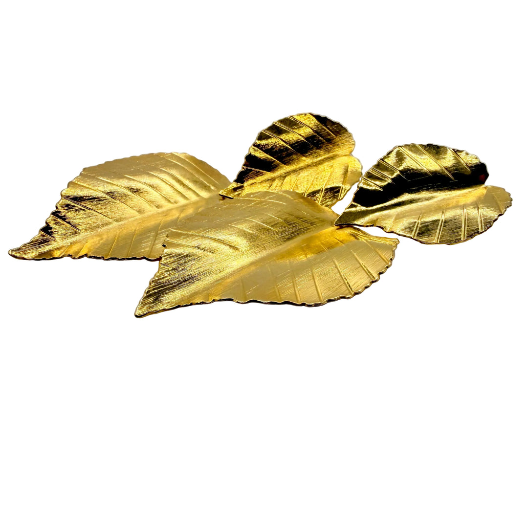 Tropical leaf earrings