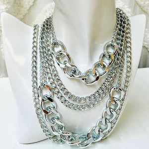 Silver Layering Necklaces
