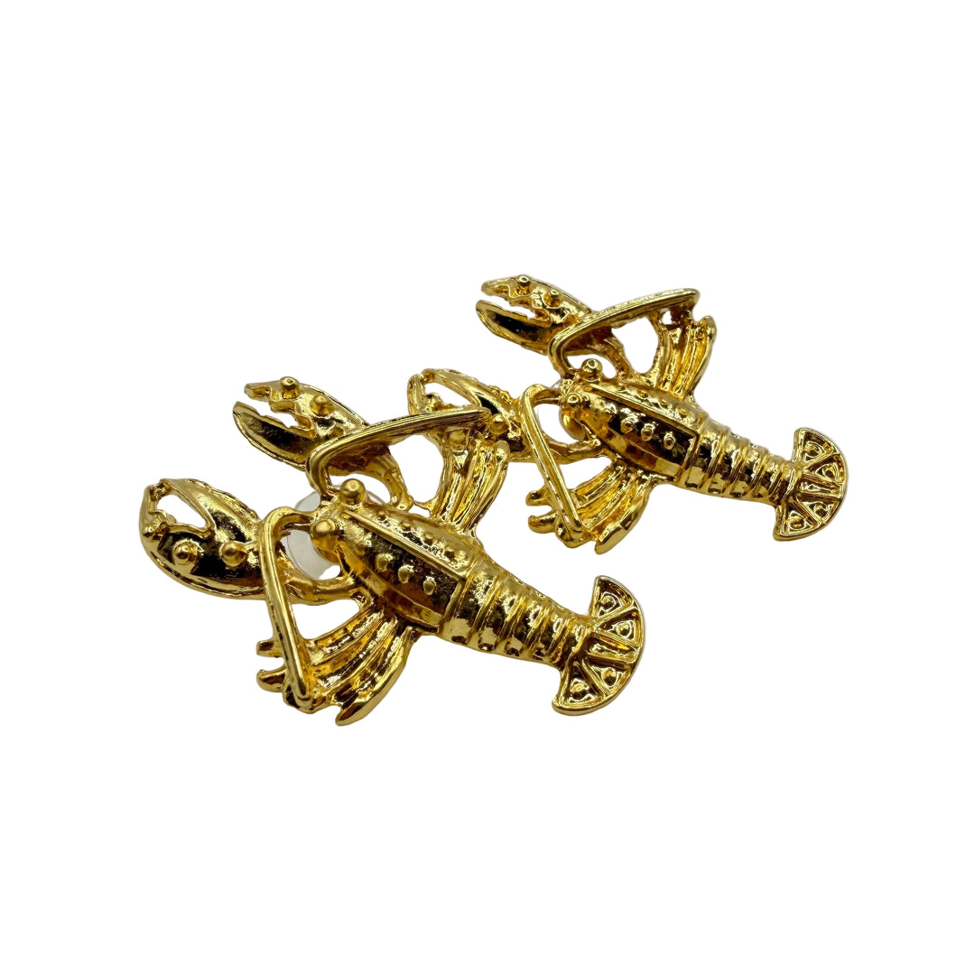 Golden Lobster earrings