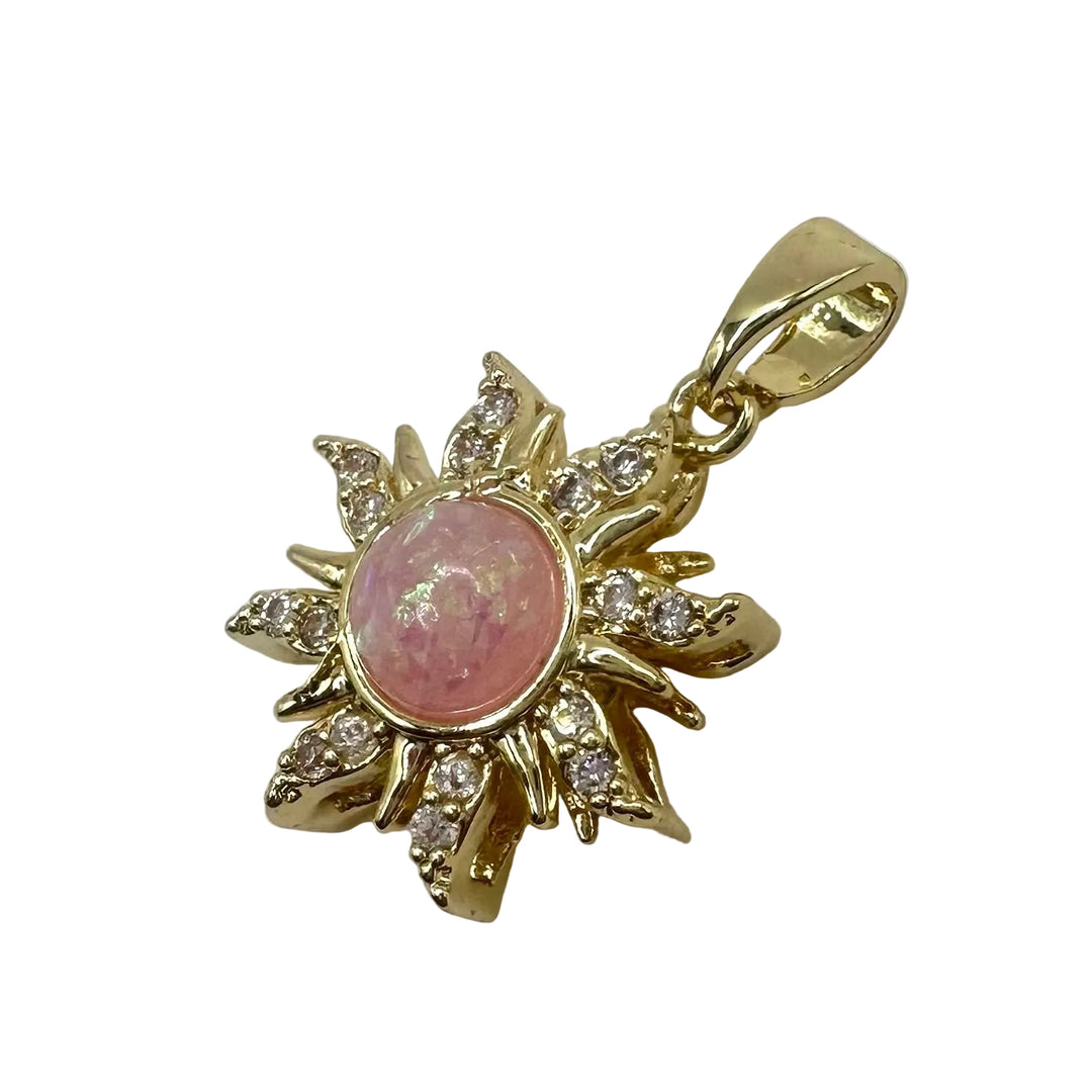 Pink Sun charm
