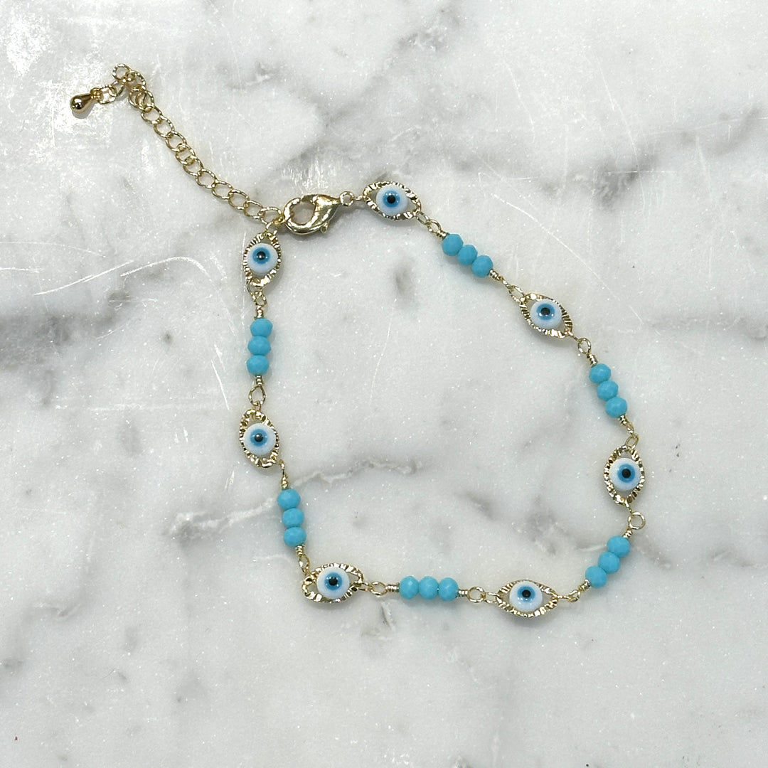 Blue Eyes Anklet