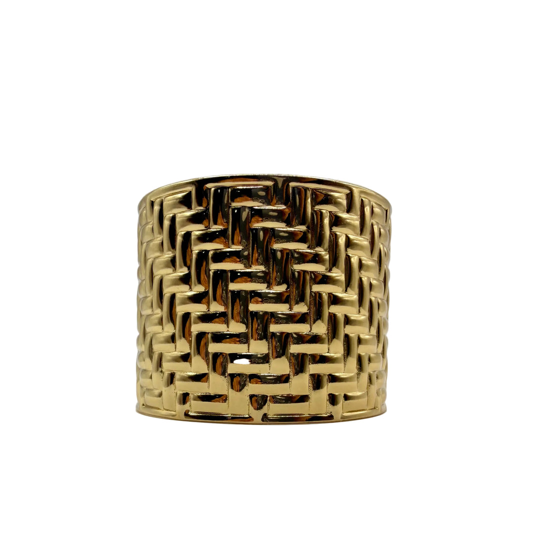 Golden weave bracelet