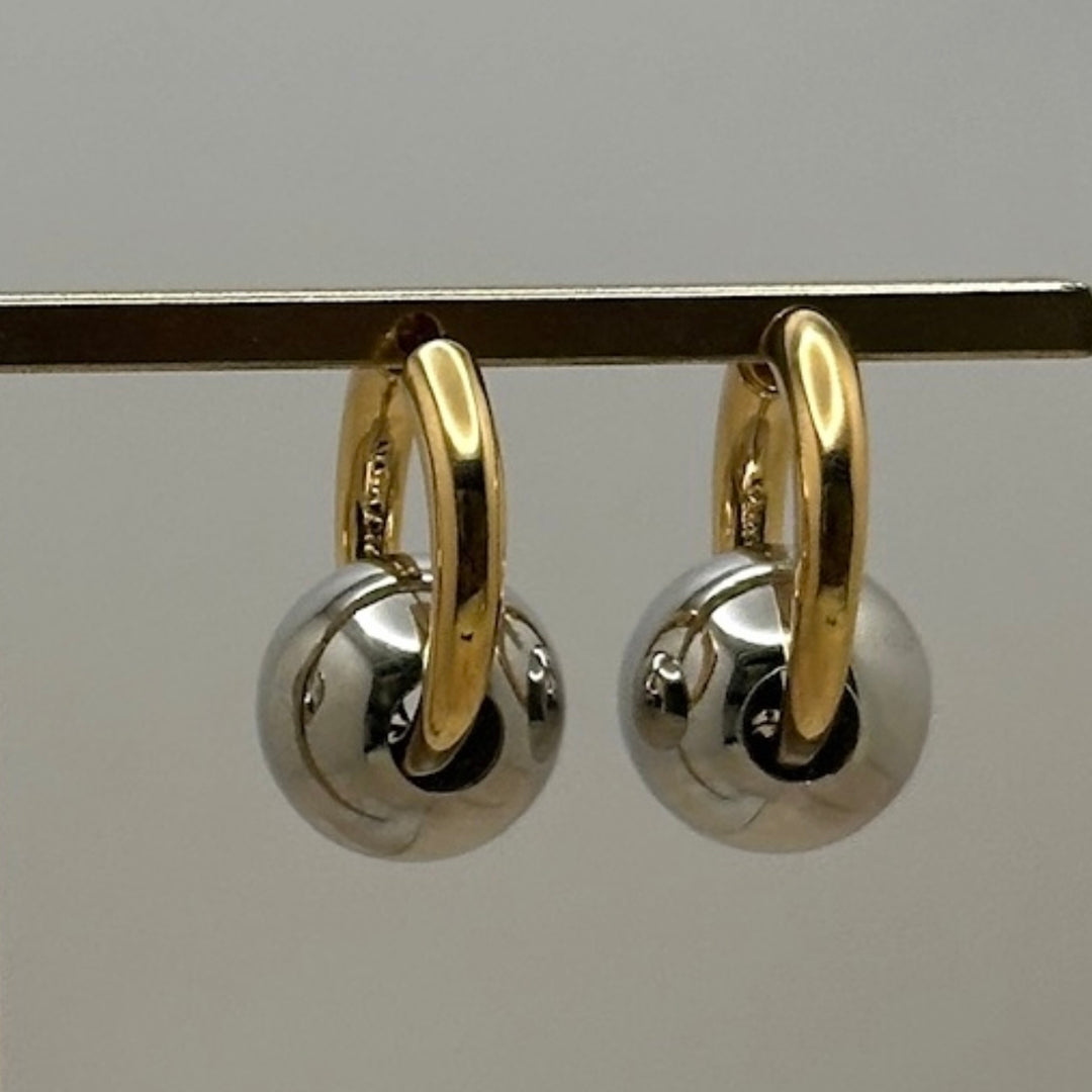 Naia Silver Gold Earring