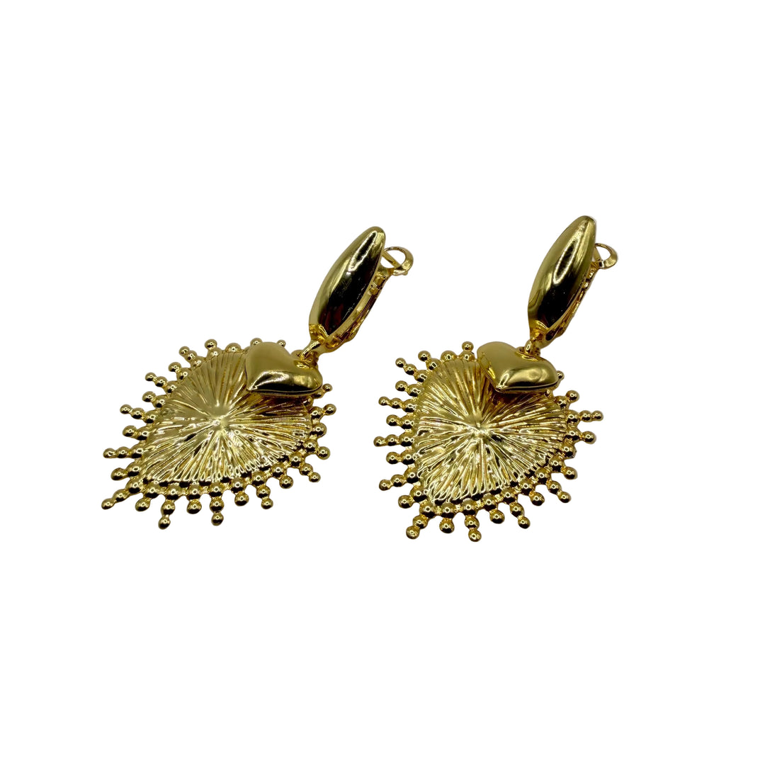Sacred heart earrings