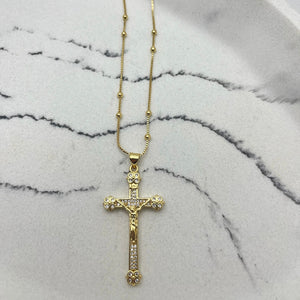Fe Cross Necklace