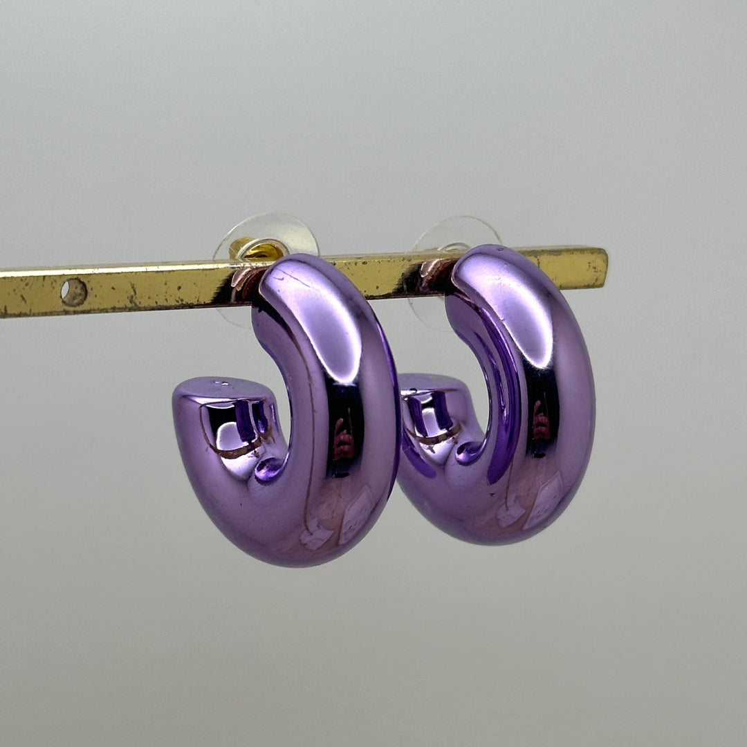 Violet Chunky Hoops