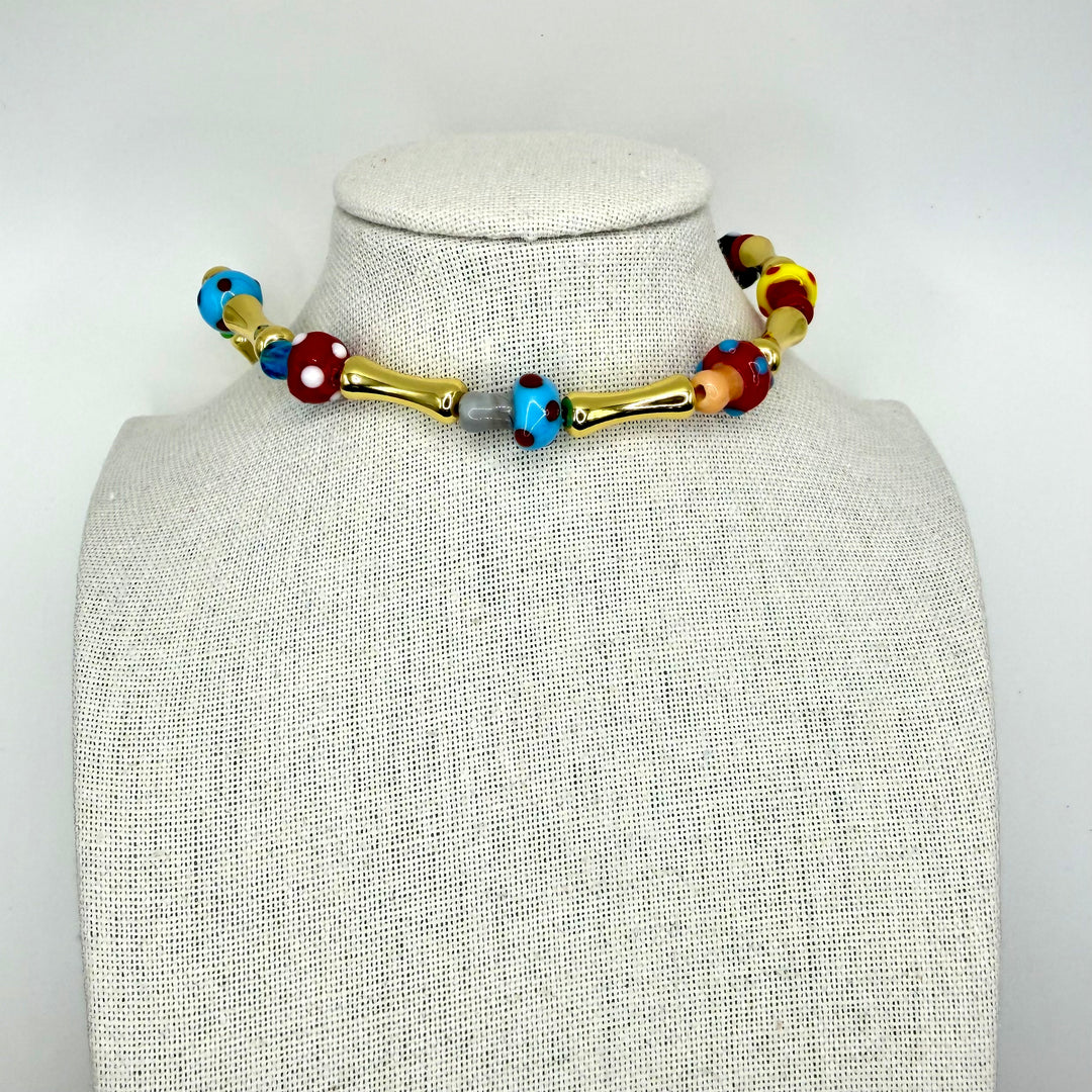 Color dots necklace