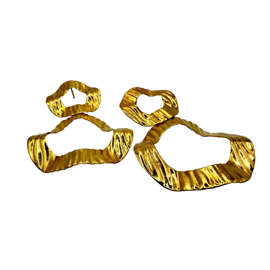 Golden tide earrings