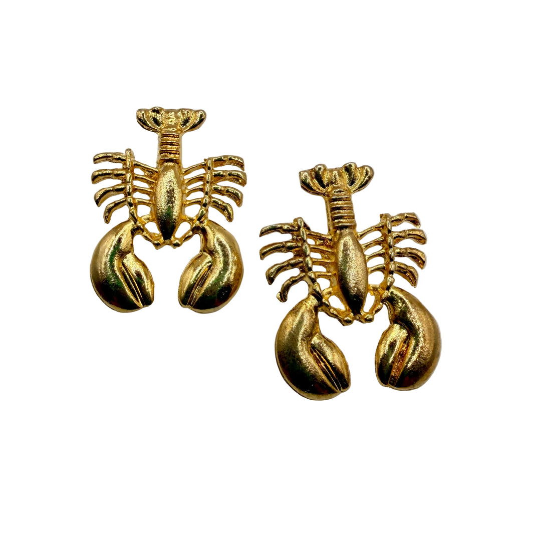 Golden Lobster earrings