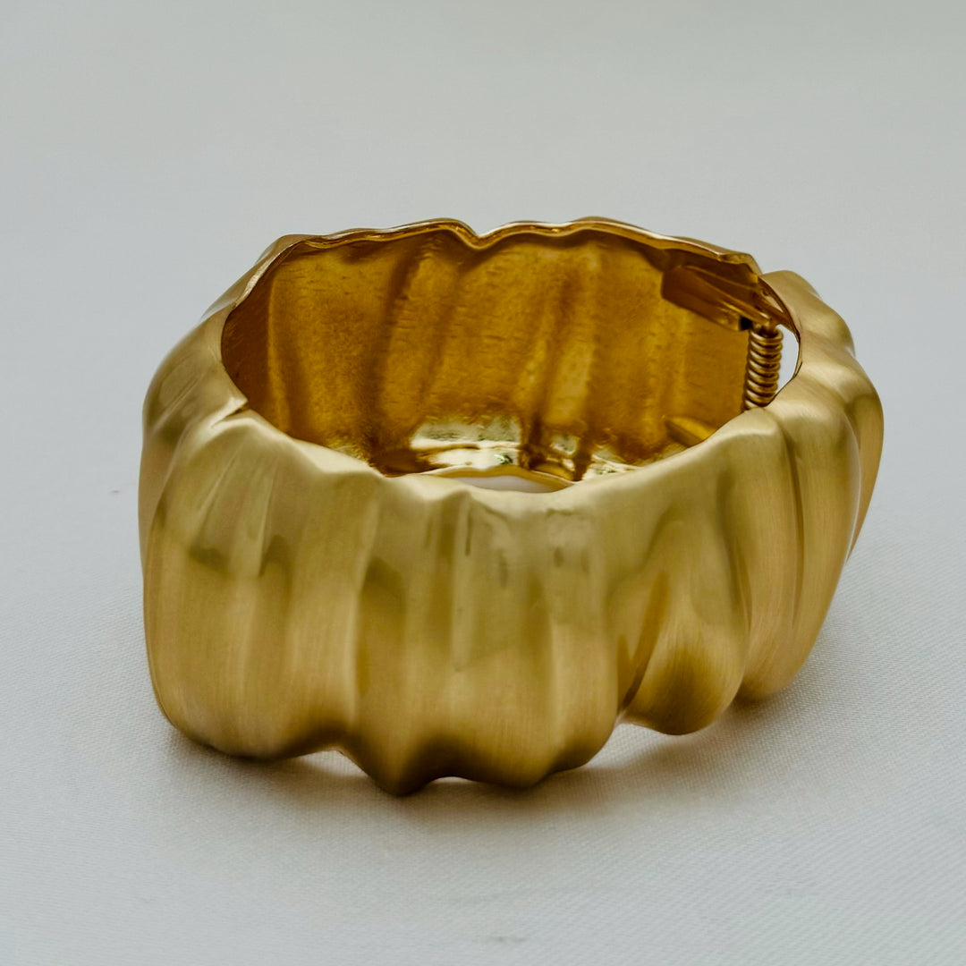 Gold Waves Cuff