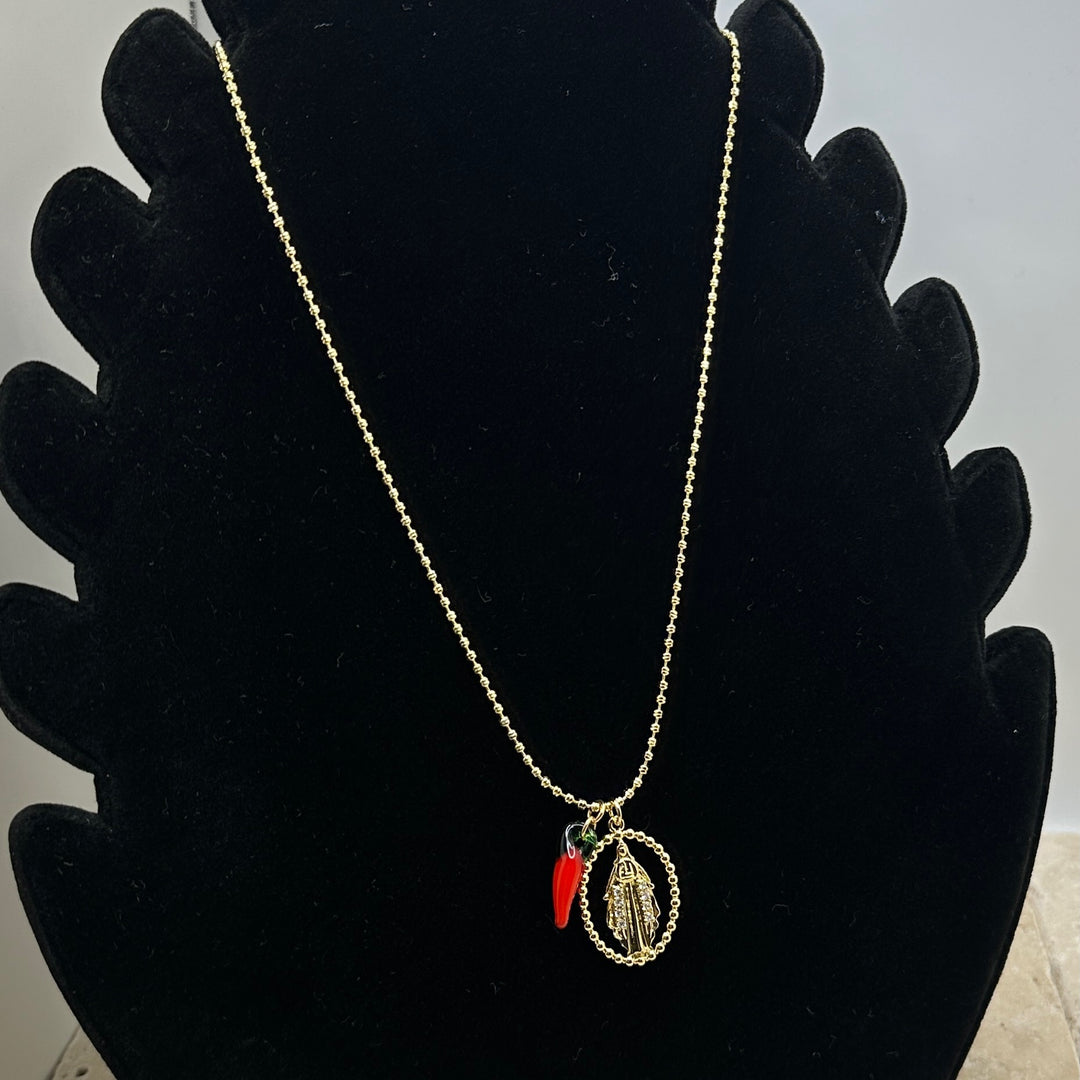 Virgen & Chili Necklace