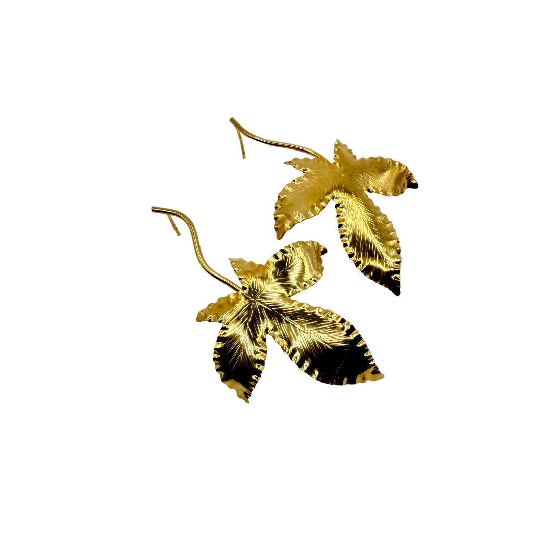 Autumn leaf earrings