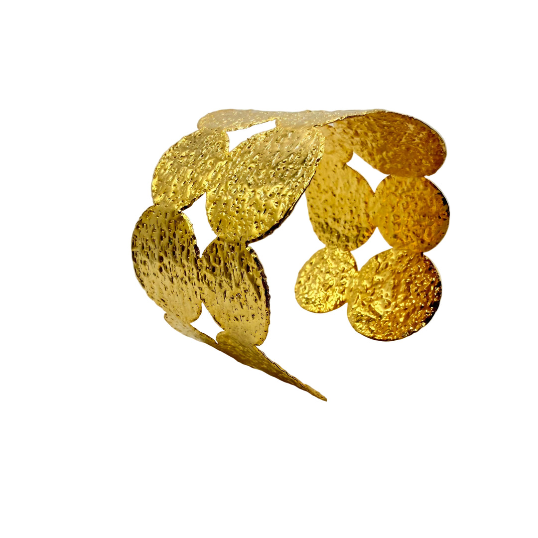Golden mosaic bracelet