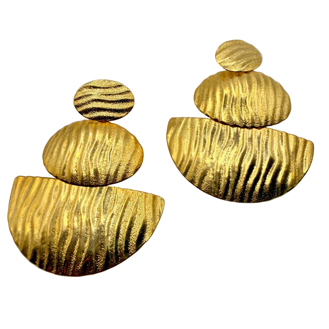 Golden dune earrings