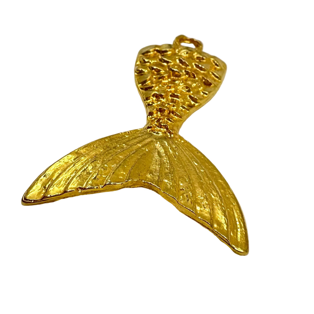 Golden mermaid charm