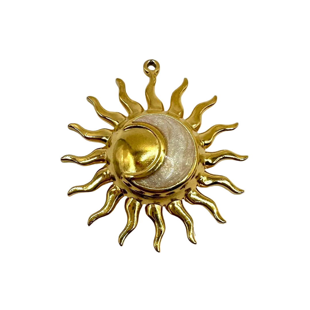 Moon and Sun charm
