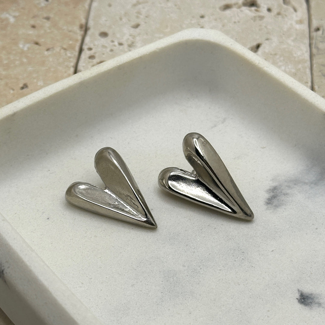 Amor Silver Studs