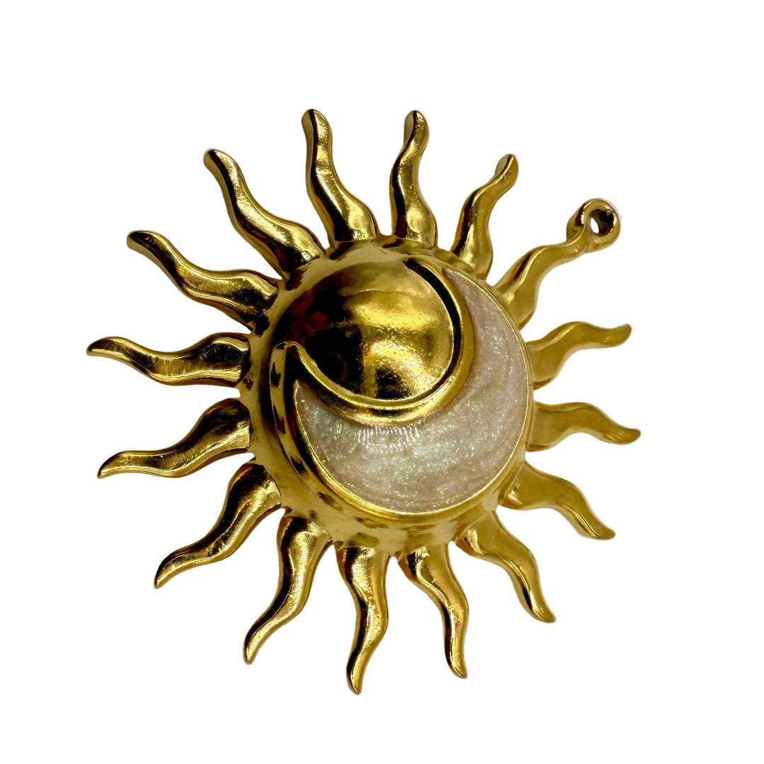 Moon and Sun charm