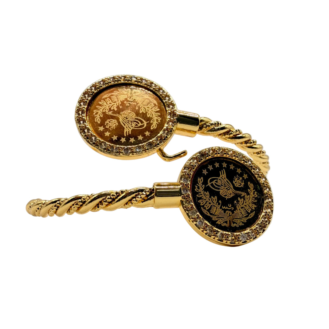 Golden twist bracelet
