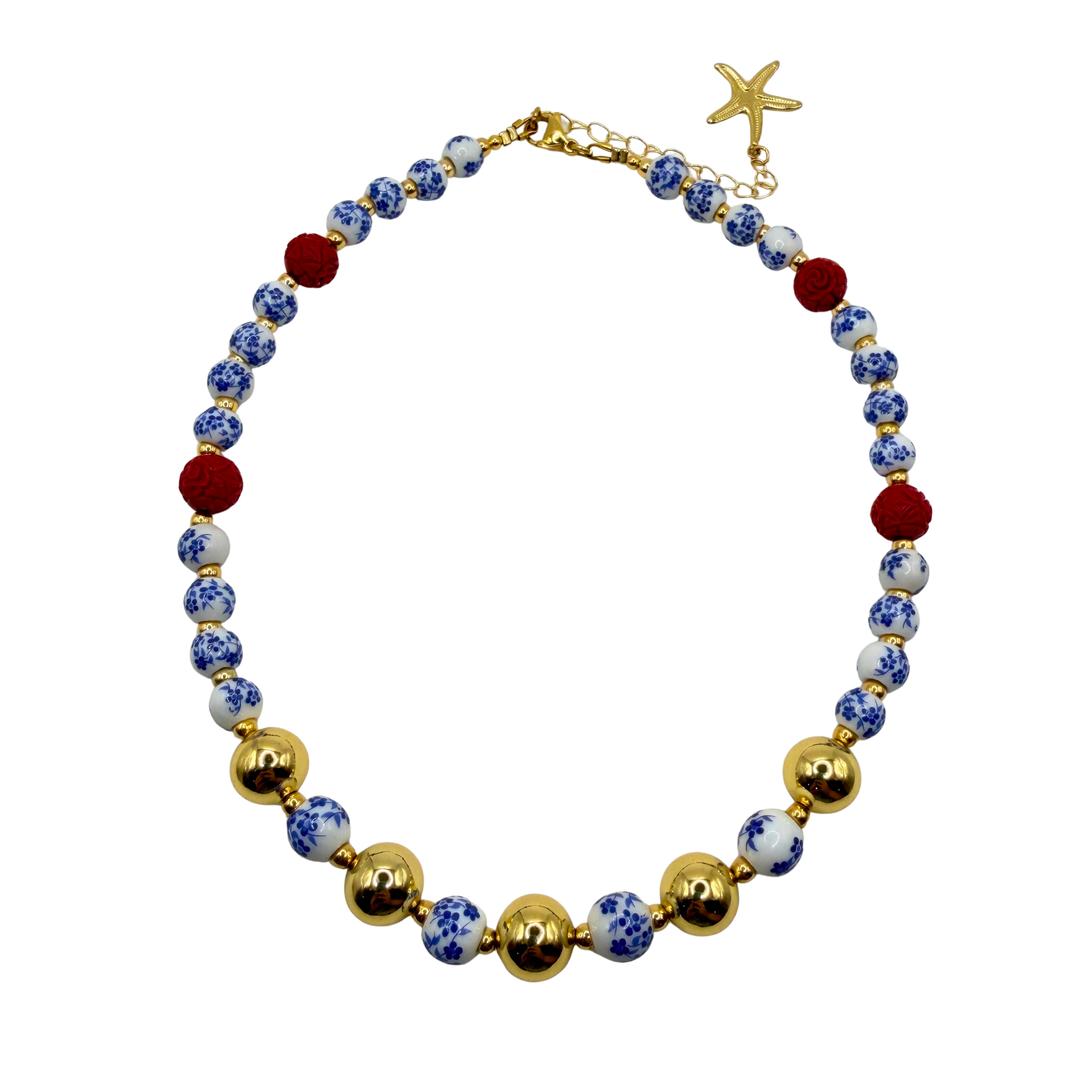 Sole Mare | Choker Blue rose