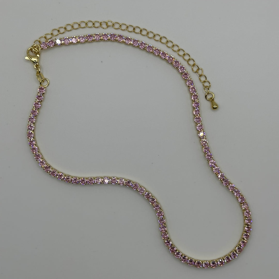 Pink Sparkly choker
